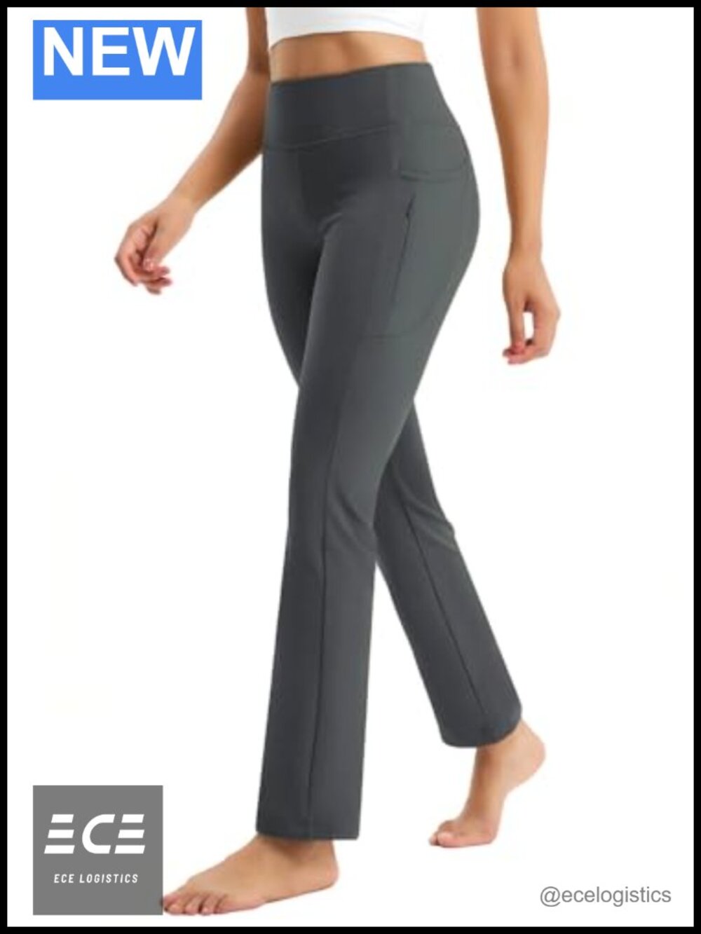 Fleece Lined Water Resistant Straight Leg Yoga Leggings Pants Winter Warm with